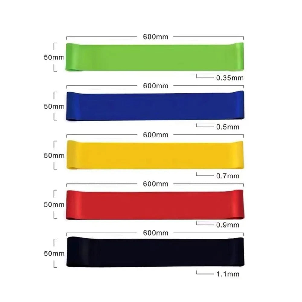 Colourful TPE Resistance Bands for Yoga & Strength Training